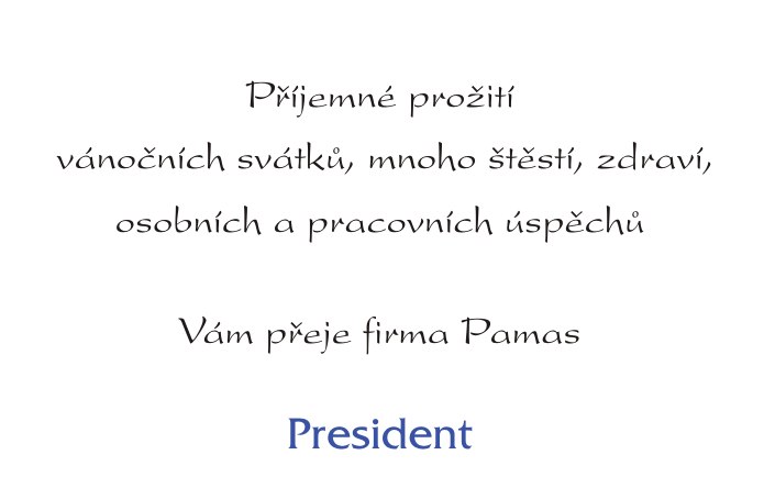 font novoročenky president