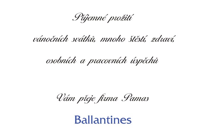 font novoročenky ballantines