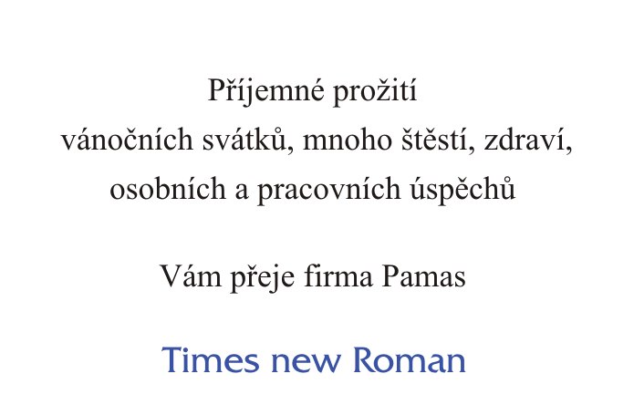 font novoročenky times