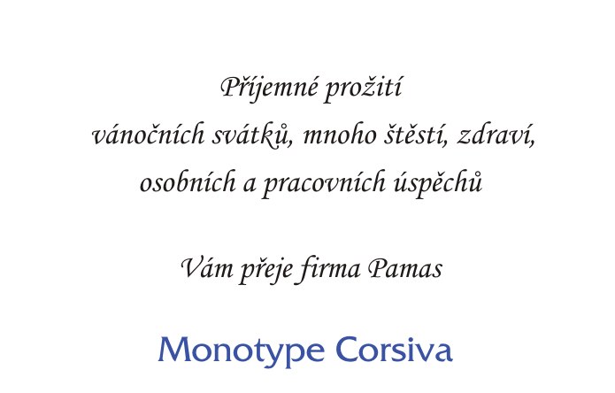 font novoročenky monotype